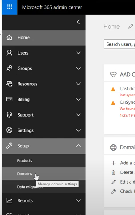 Domains Settings添加mx记录