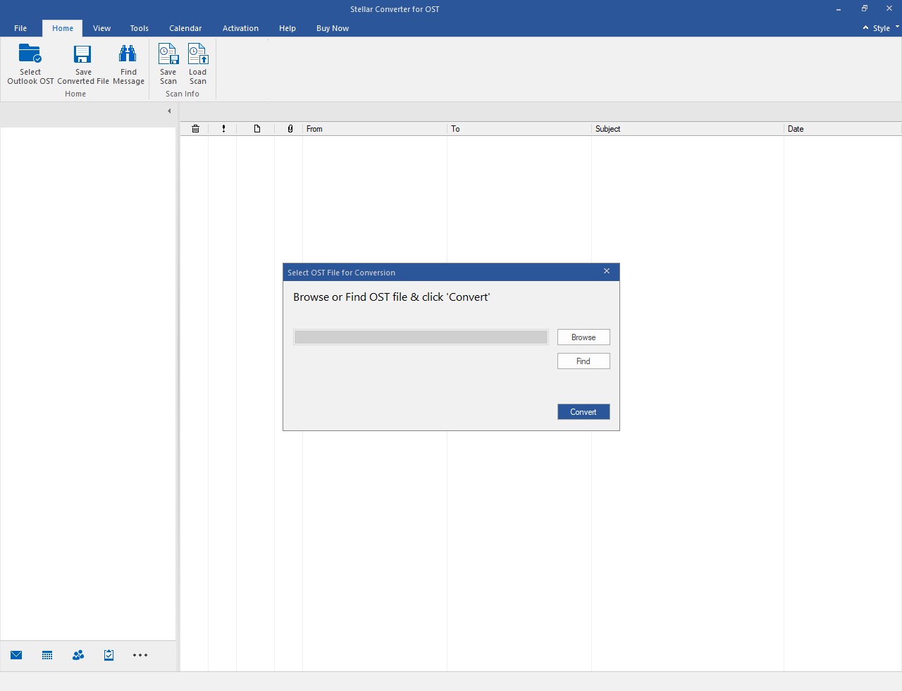 浏览并选择OST文件