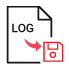 De mogelijkheid op het lograpport te bekijken en op te slaan icon