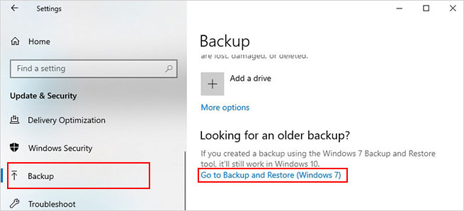 Backup and Restore Windows 7