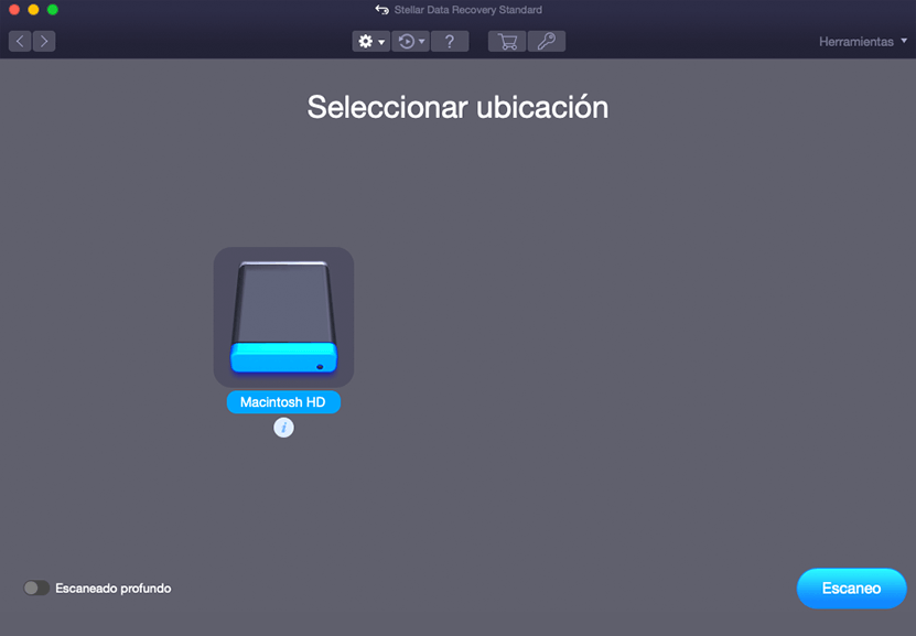 Escanea la Unidad de Almacenamiento
