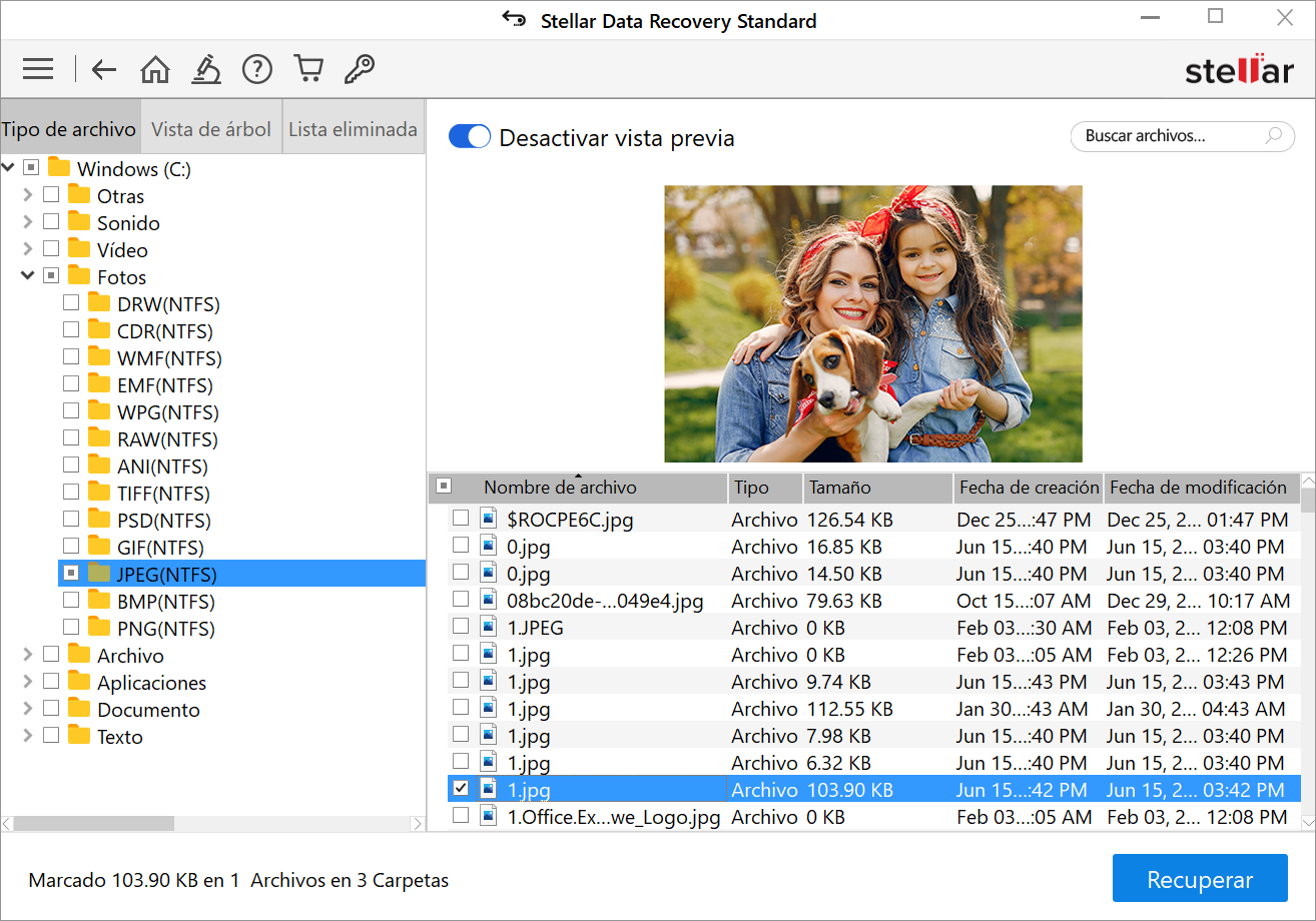 Escanear y Recuperar