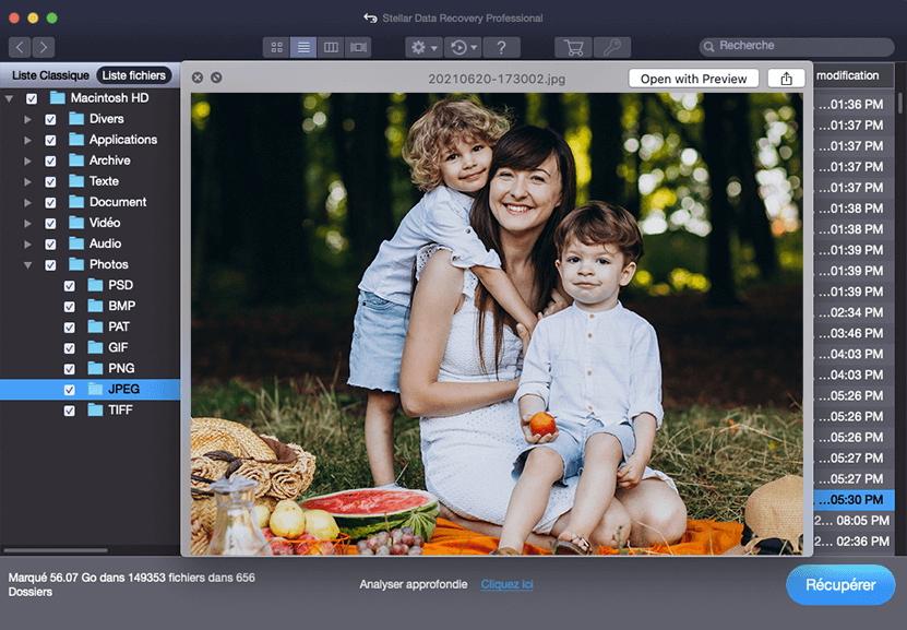 Analysez & recuperez