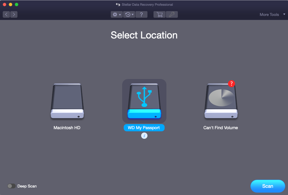 选择有密码保护的驱动器进行恢复