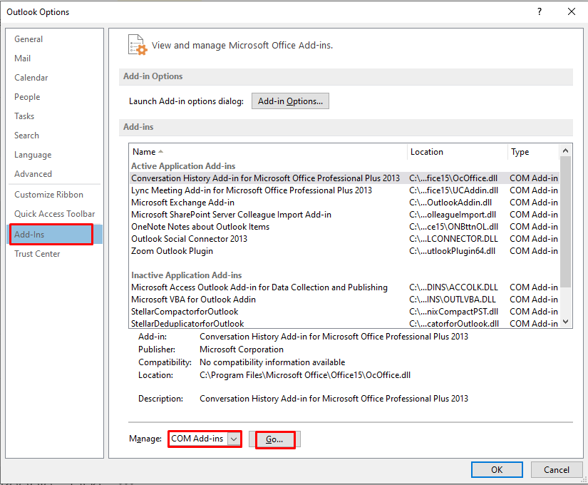 add ins not showing up in new outlook