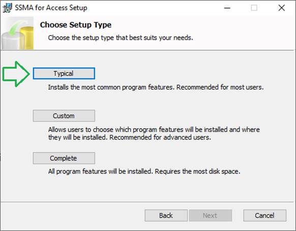 Choosing Typical Setup