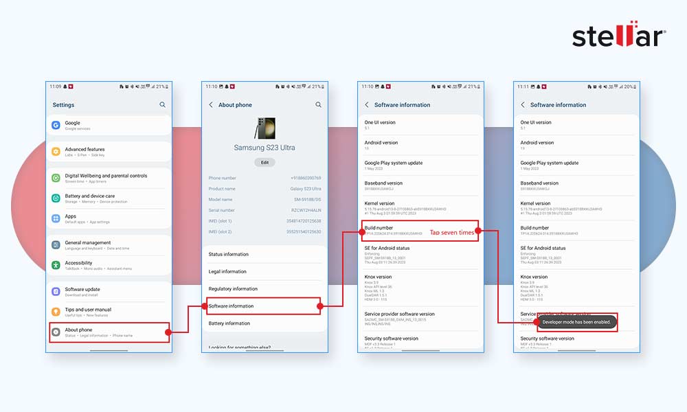 enable developer option 1