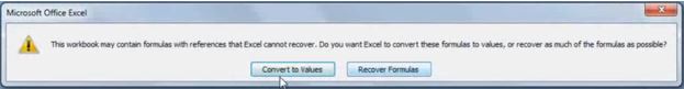 恢复excel2007档案