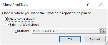 Move Pivottable Window