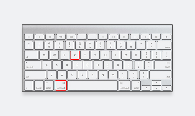 同时按Command + R键