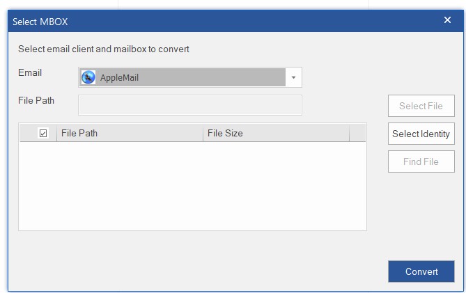 选择AppleMail MBOX文件