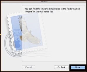 导入过程完成窗口