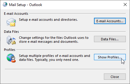 显示个人资料outlook 365