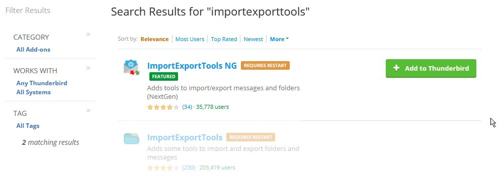 SearchImportExportTools