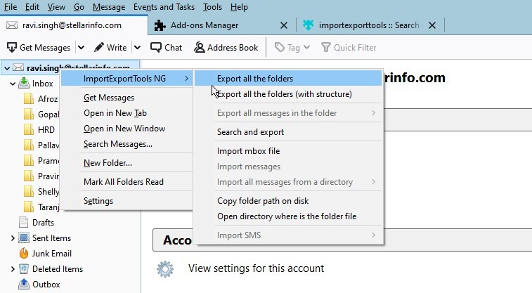 导出所有文件夹