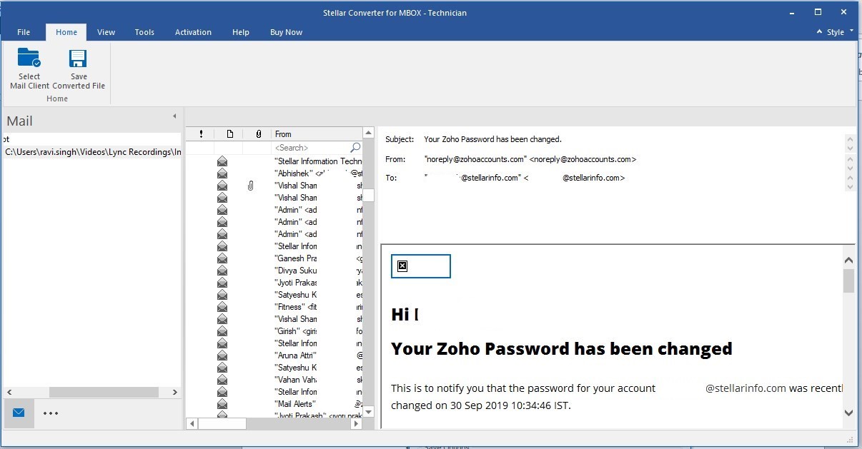 预览个人电子邮件及其附件