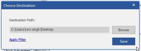在PC上选择一个保存位置
