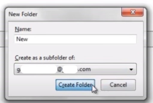 创建为子文件夹